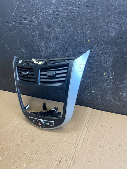 2012 to 2017 Hyundai Accent Center Radio Bezel Air Vent Panel AE3981 DG1