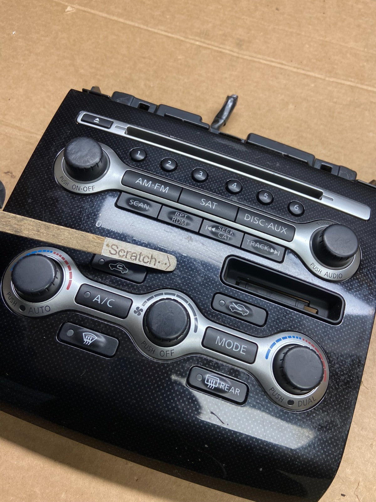 2010-2013 Nissan Maxima Center Console Climate Control Radio Bezel OEM W6430 DG3