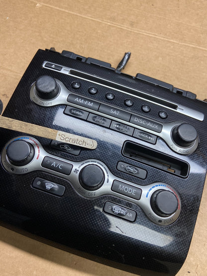 2010-2013 Nissan Maxima Center Console Climate Control Radio Bezel OEM W6430 DG3
