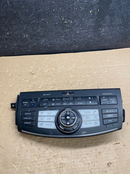 2007 Infiniti M35 Navigation Radio Climate Control 28395eh100 AG8432 DG0