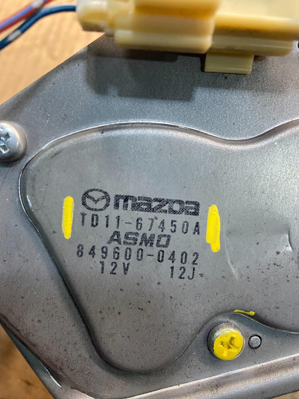 2007 to 2015 Mazda CX-9 CX9 Windshield Rear Wiper Motor Z0658 DG6