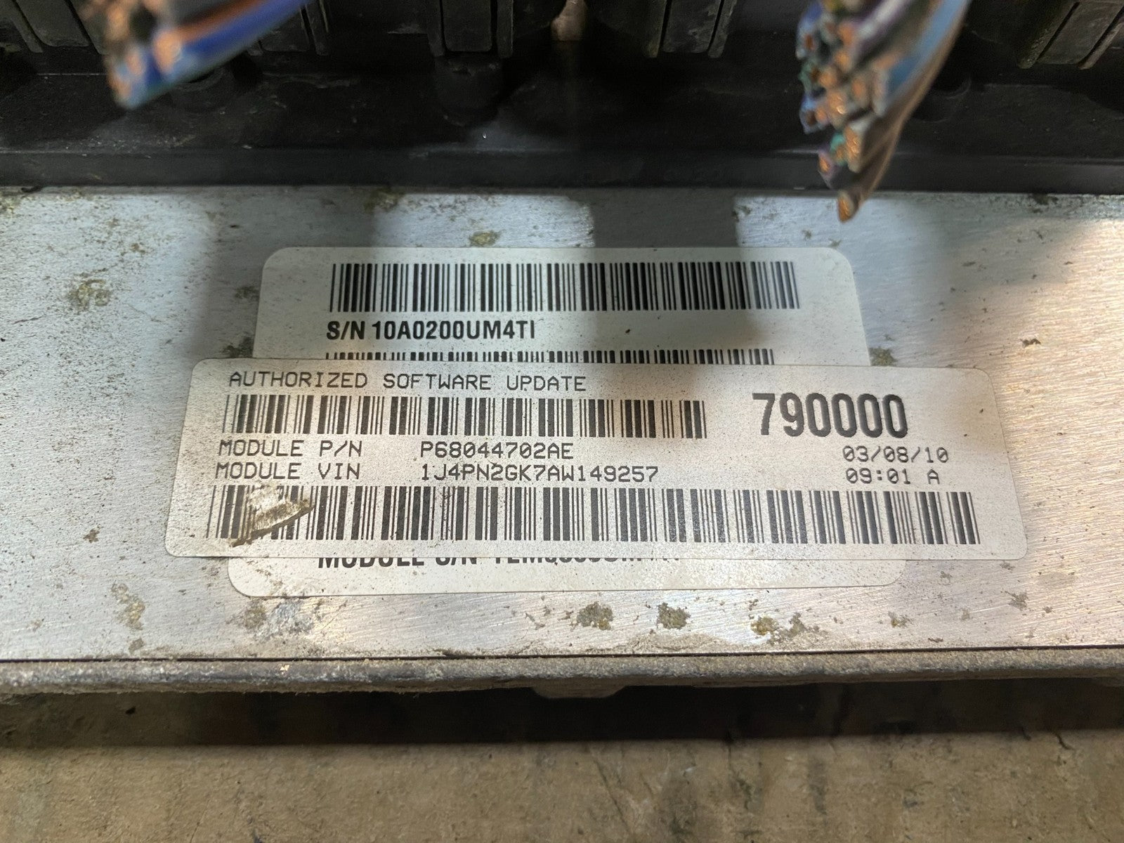 2010 Jeep Liberty Nitro 3.7L Engine Control Unit ECU ECM p68044702AE AE8050 DW2