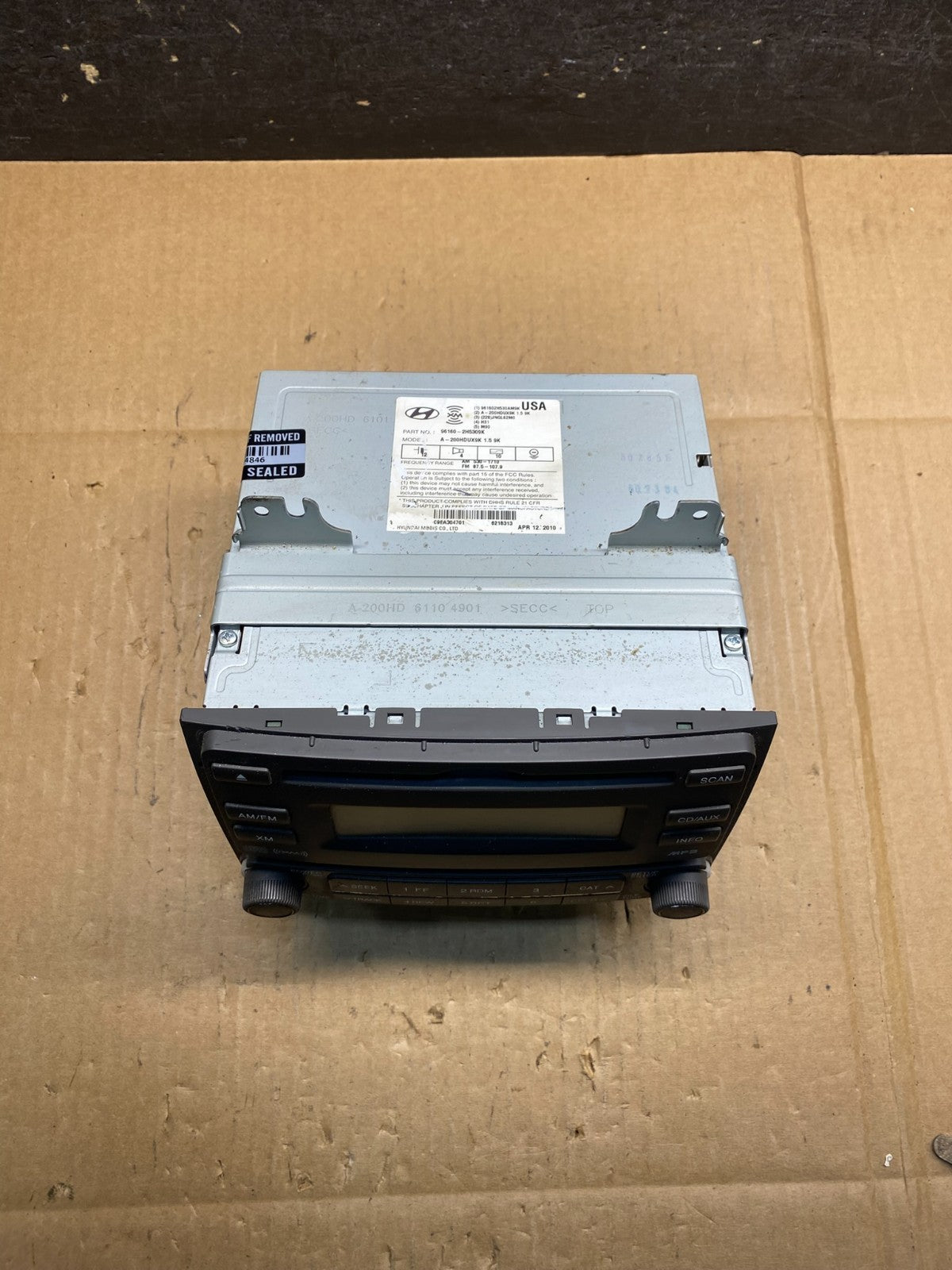 2007-2010 Hyundai Elantra AM FM Radio Mp3 Single CD Player Satellite AI9971 DW3