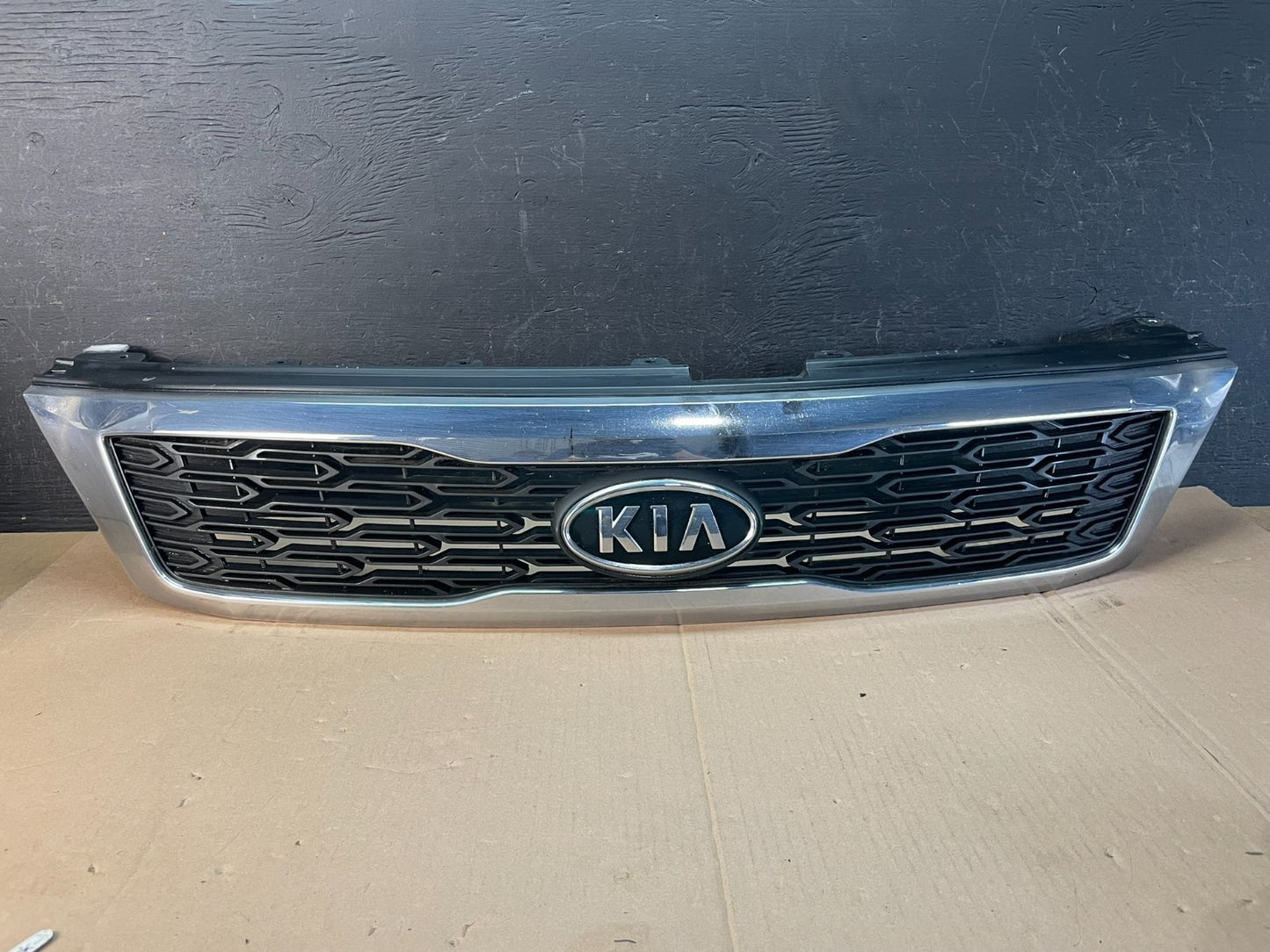 2011 2012 Kia Sedona Front Upper Grill Grille AD8389 DG0