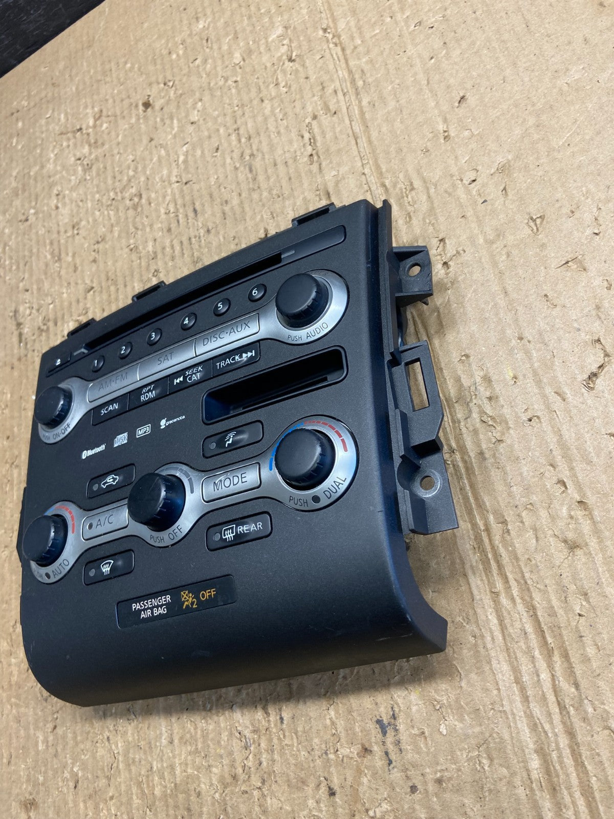 2009 - 2010 Nissan Murano AM FM Radio CD Climate Control Panel AF1717 DG1