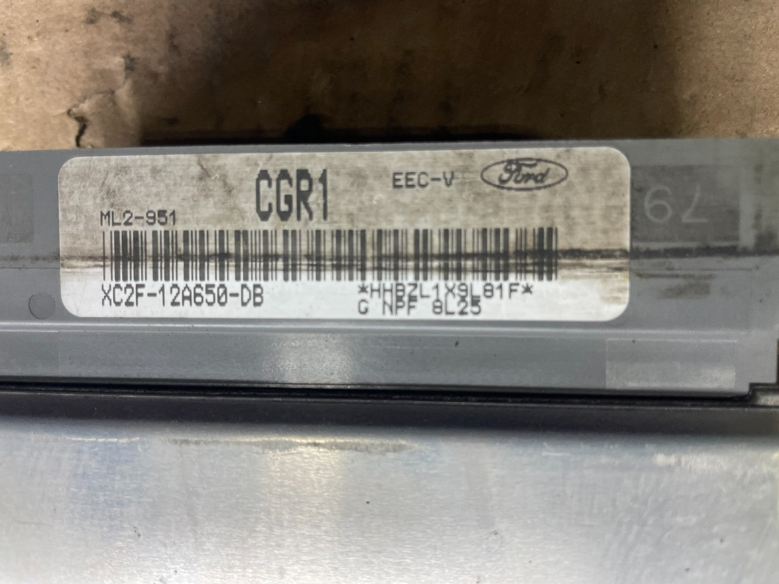 1999 Ford Van E150 E250 4.2L Engine Computer Ecm Ecu XC2F-12A650-DB Q1133 DG2
