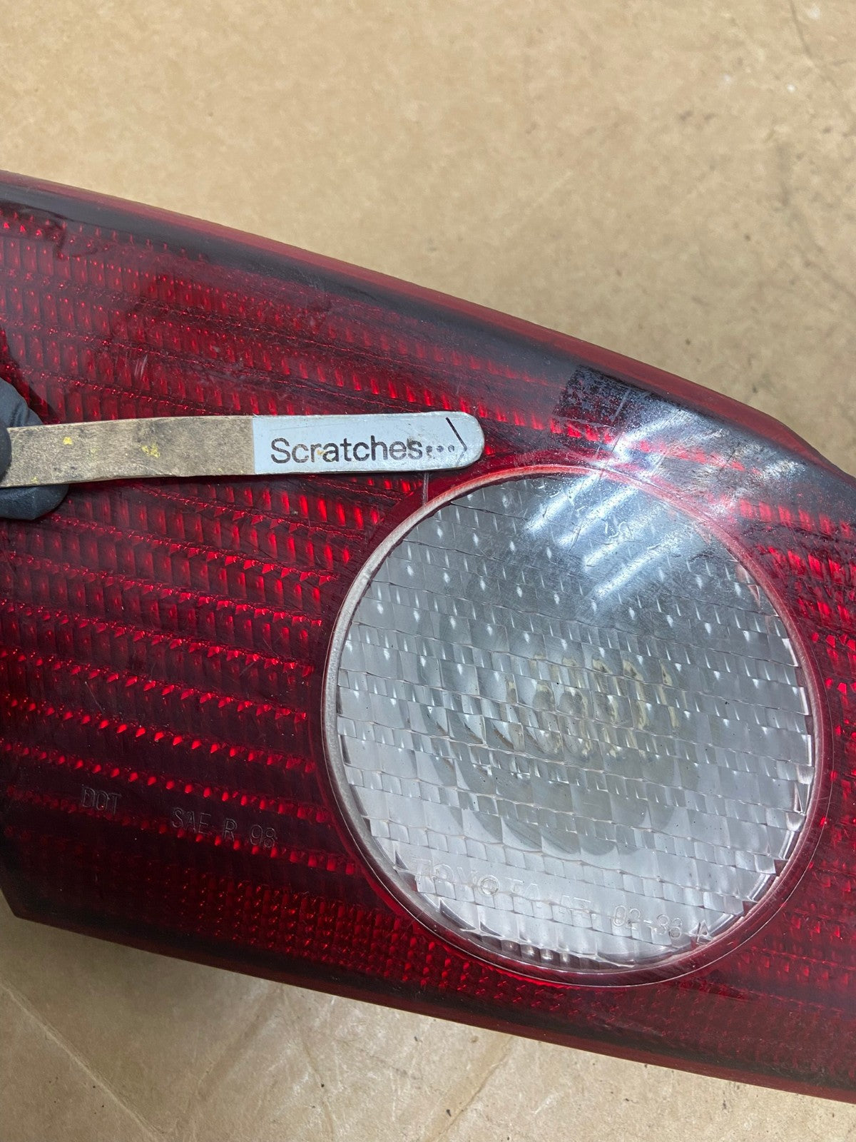 2001 2002 Toyota Corolla Left Driver LH Side Inner Tail light AD6170 LK3