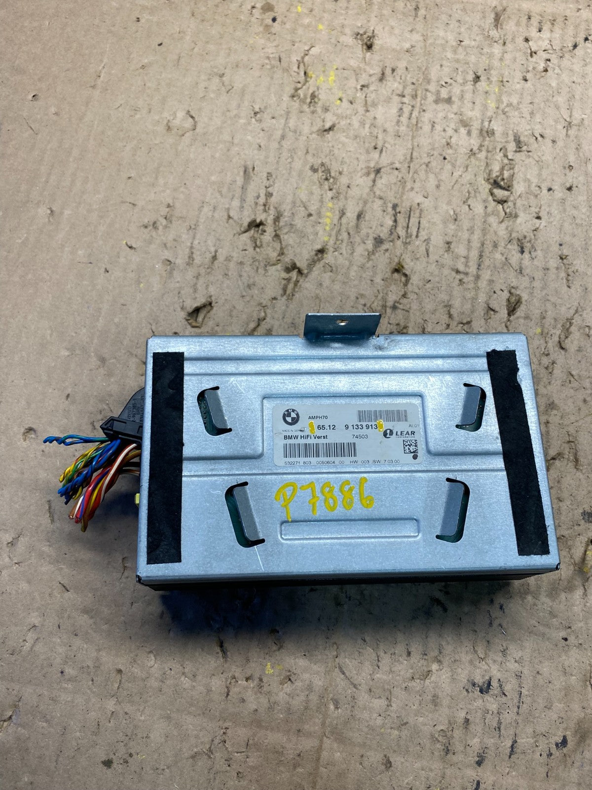 2007-2010 BMW X5 Top HiFi Lear Radio Audio Amplifier Amp OEM P7886 DG5