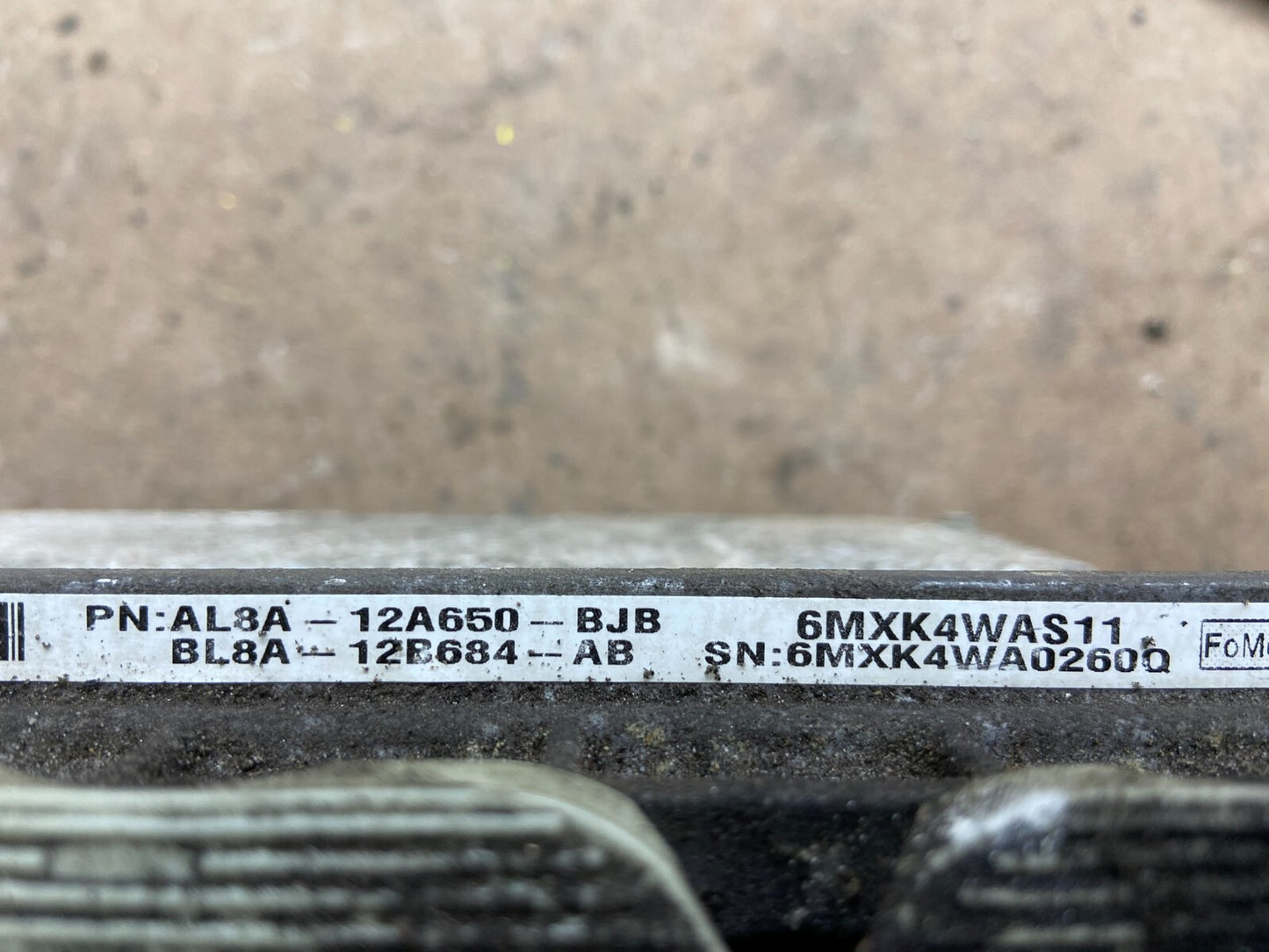 2011 2012 Ford Fusion Engine Control al8a-12a650-bjb N1677 DG2