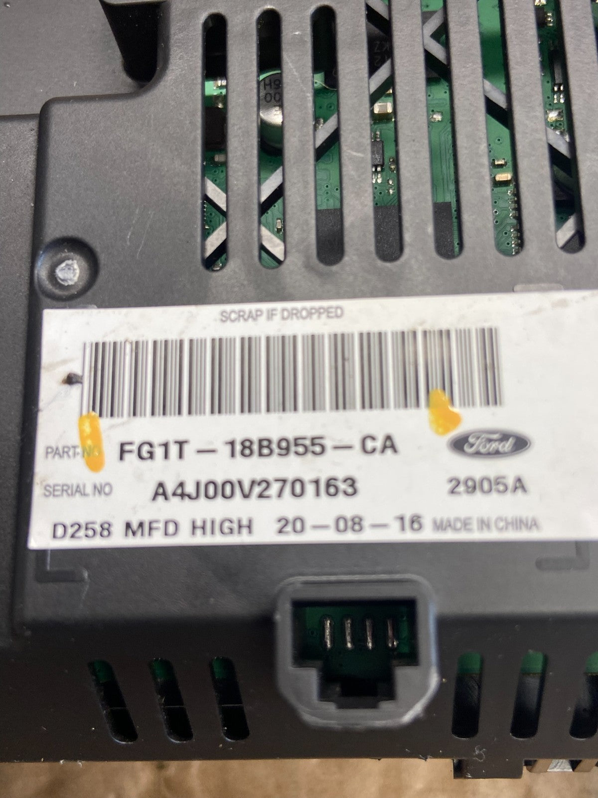 2013 to 2016 Ford Taurus 4.2" Radio Navigation Screen Module AD2257 DG4