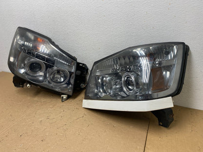 2004 to 2015 Nissan Armada Left+Right Side Set LED Chrome Headlights AD8098 DG1