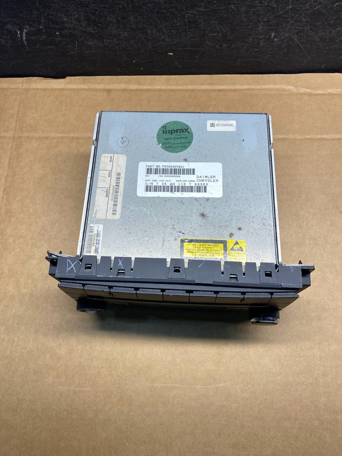 2007-2012 Chrysler Dodge Jeep Ram Radio CD MP3 AUX Receiver AD7563 DG3