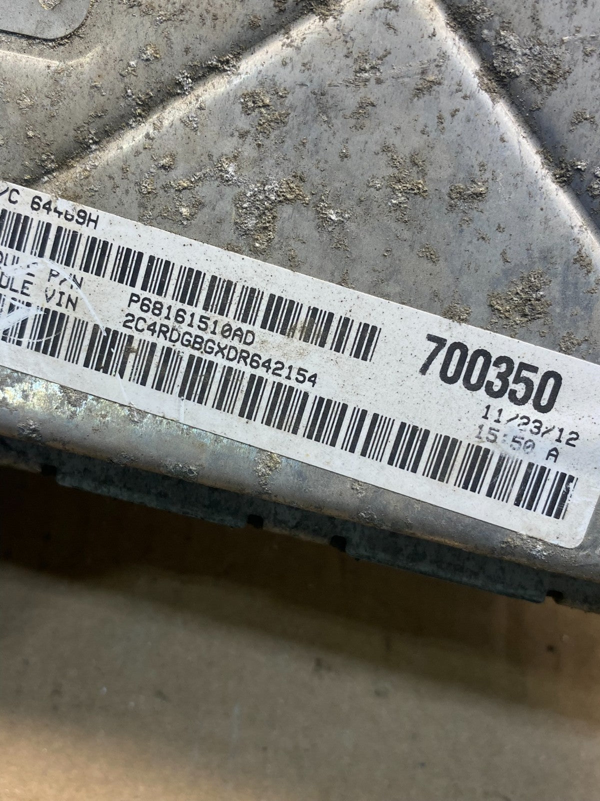 2013 Dodge Caravan 3.6L Engine Control Unit ECU Module AH3411 DG2