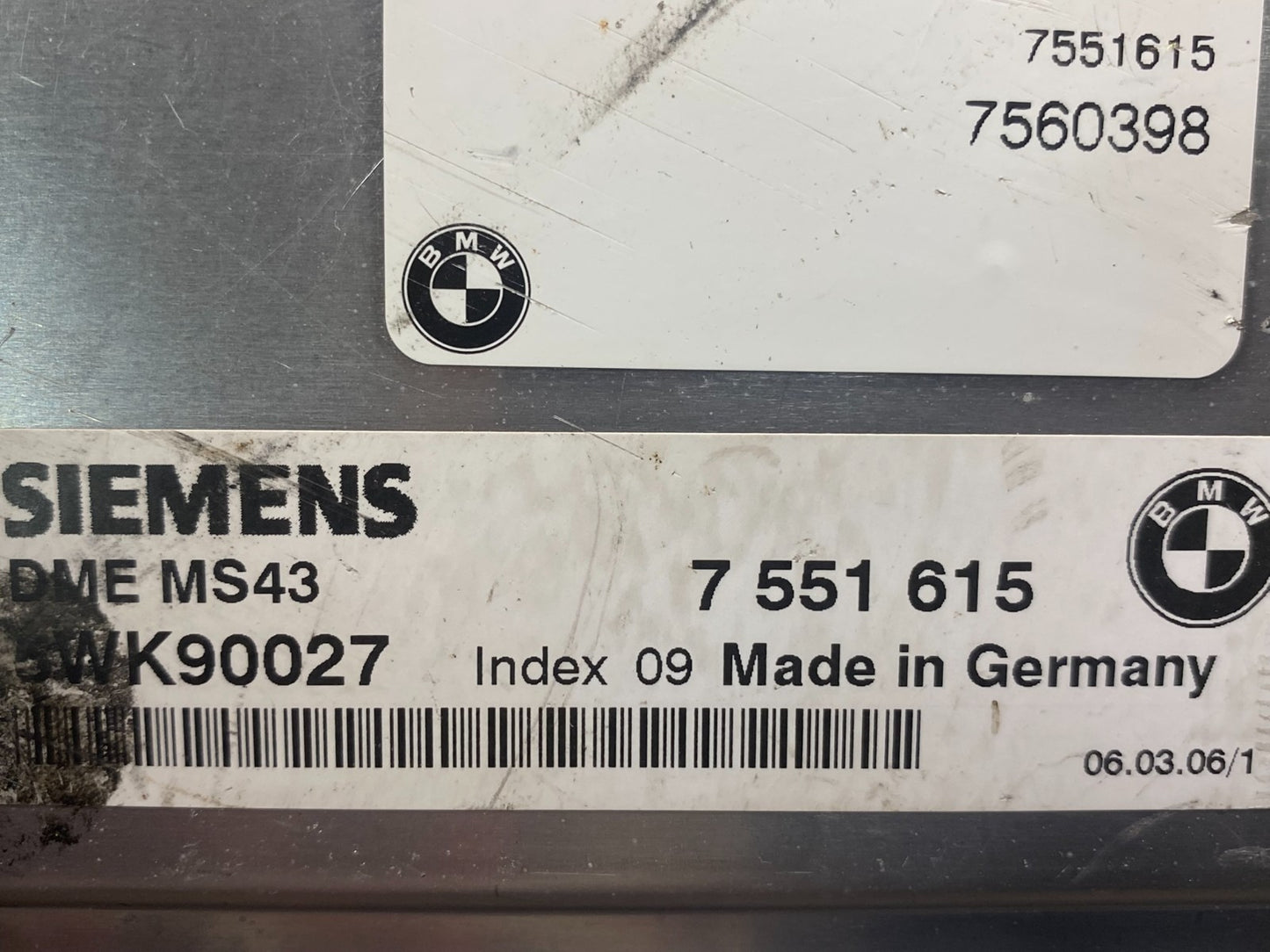 2003 to 2005 BMW X5 ECM ECU Engine Control Computer Module 7551615 AE7787 DW2
