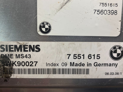 2003 to 2005 BMW X5 ECM ECU Engine Control Computer Module 7551615 AE7787 DW2
