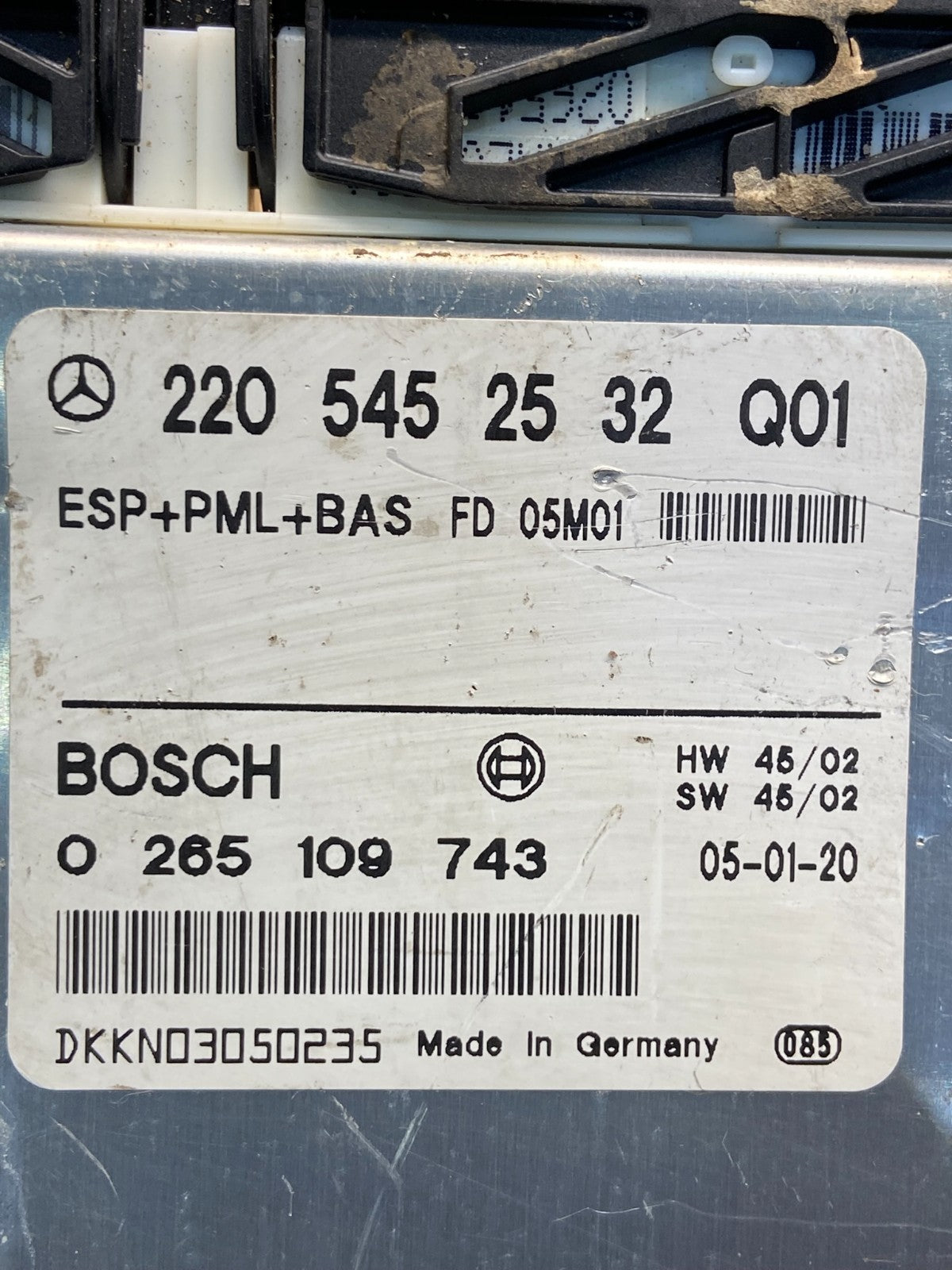 2003 - 2006 Mercedes S430 S500 ABS ESP Control Module Unit af9330 DG2