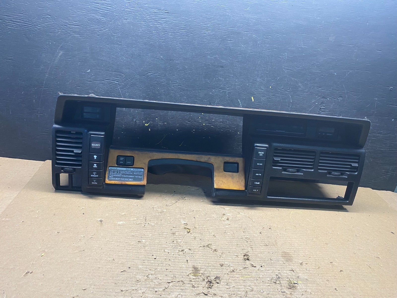 1991 - 1992  Infiniti M30 Instrument Speedometer Cluster Bezel Trim OEM S8961 DG0