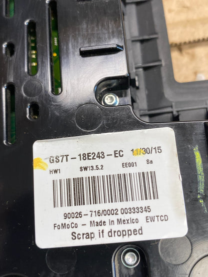2013 to 2015 Ford Fusion Radio Climate Control A/C Control AG0039 DG5