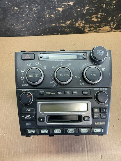2002 2003 04 05 Lexus IS300 Radio CD Player Cassette Climate Control AB3036 DG0
