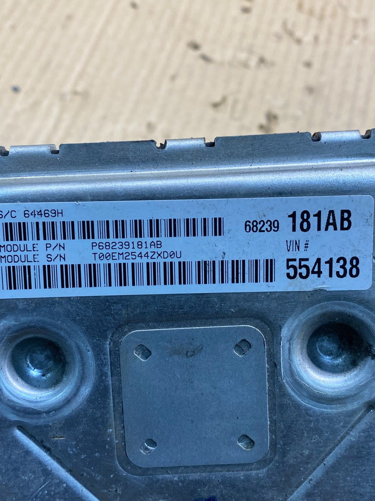 2015 Dodge Journey 3.6L ECU ECM Engine Computer Module AJ0213 DG2