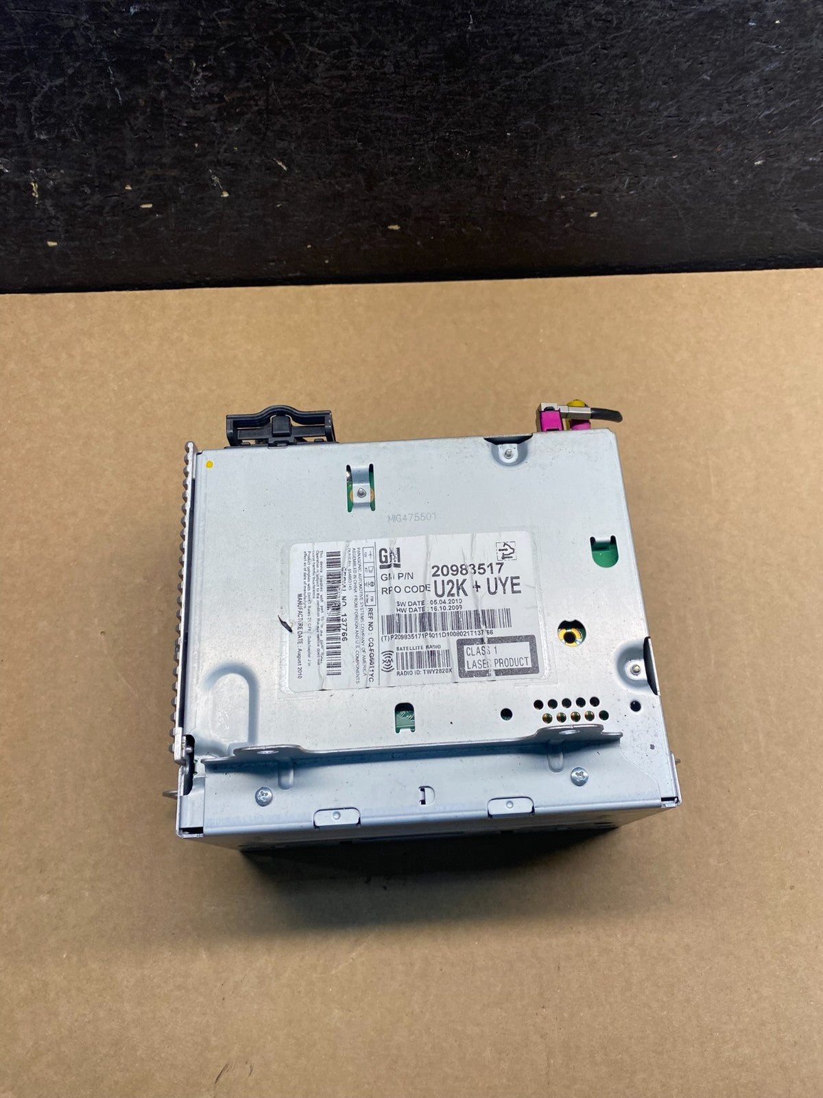 2011 to 2012 Chevrolet Equinox Cruze Radio Cd Receiver 20983517 AG6008 DG3