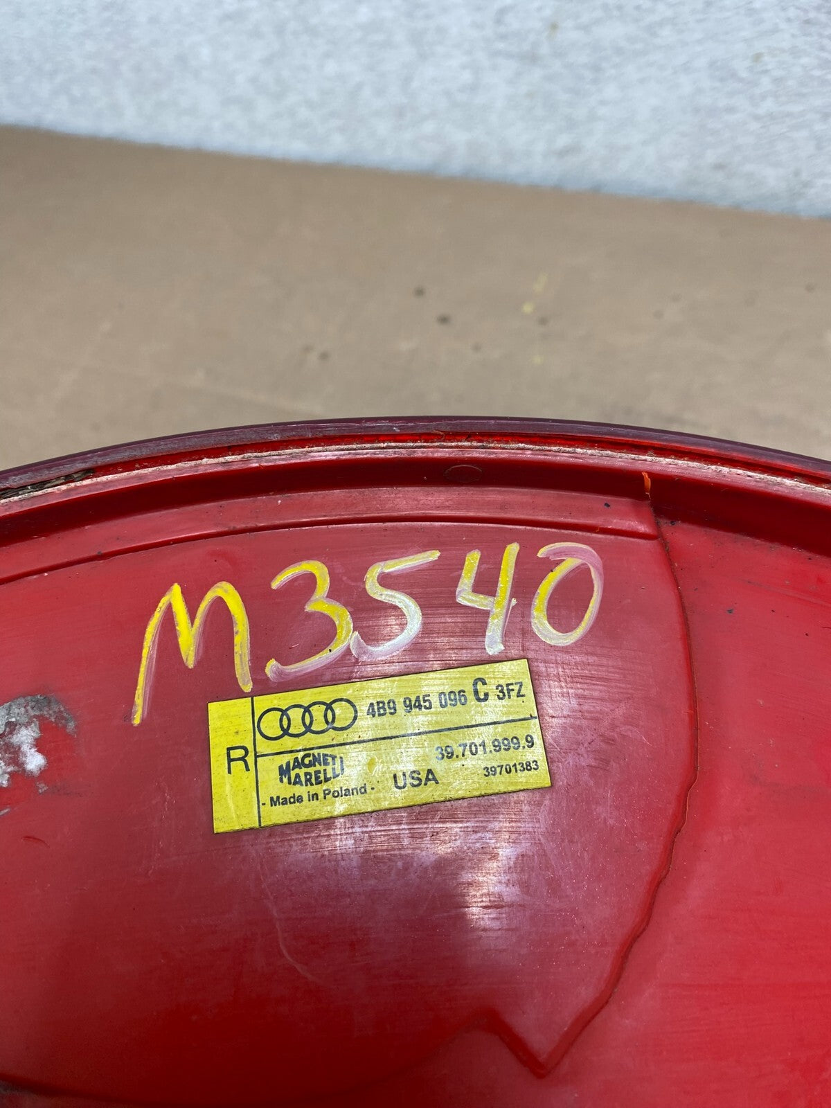 1999-2001 Audi A6 Wagon Oem Right Passenger Rh Side Tail Light Oem M3540 DW6