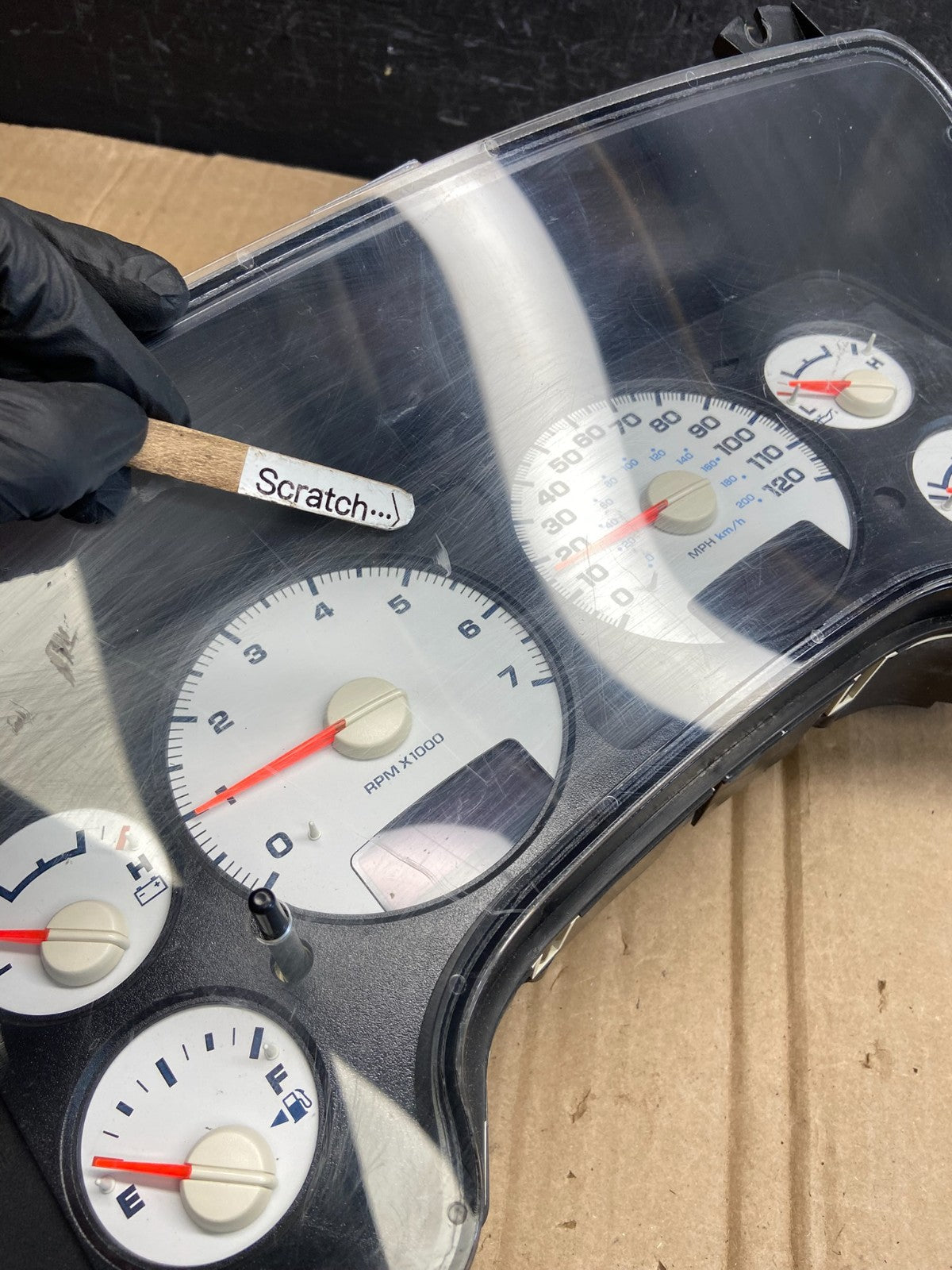 2003 to 2007 Dodge Ram 1500 Instrument Speedometer Gauge Cluster AD7160 DG2