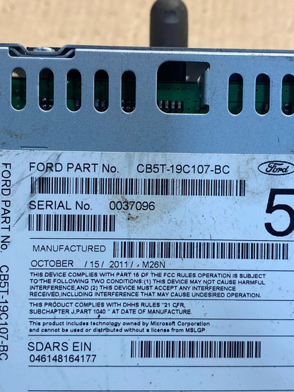 2011 to 2013 Ford Explorer Audio Equipment Radio Receiver AM FM CD AE7457 DW6
