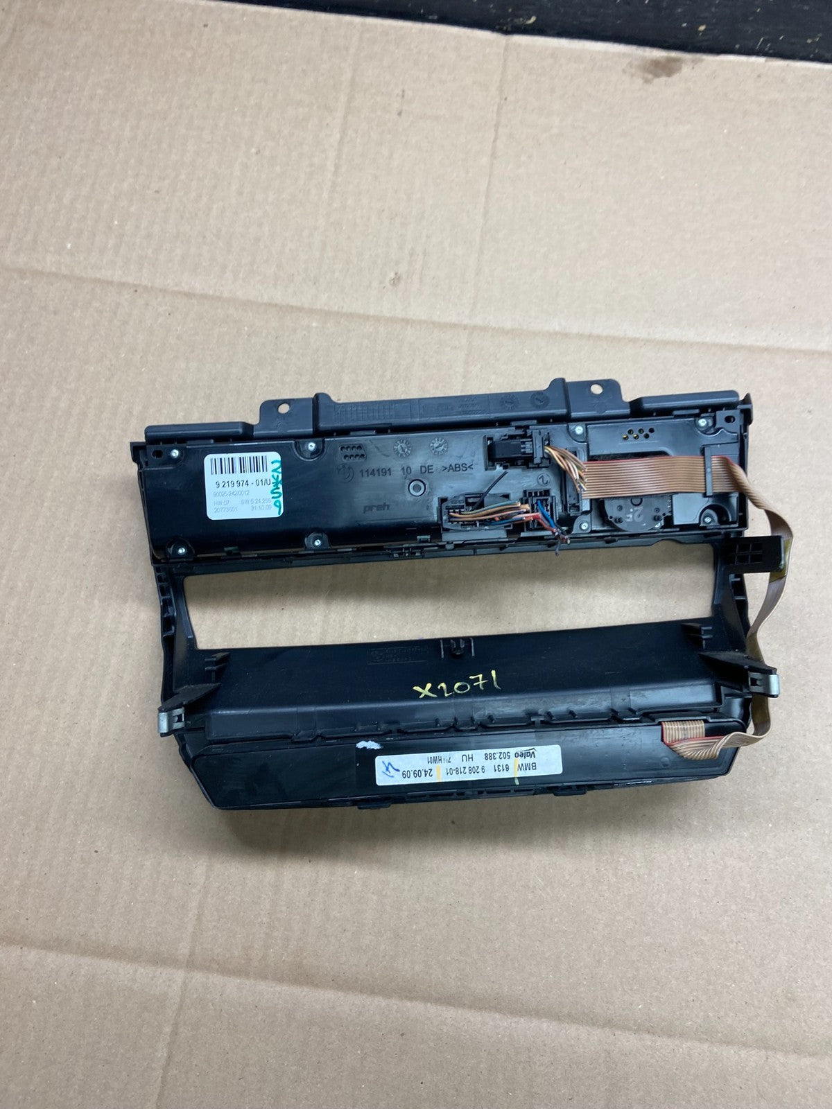 2007-2013 Bmw X5 AC Heater Climate Control Temperature Panel Trim Oem y2071 DG4