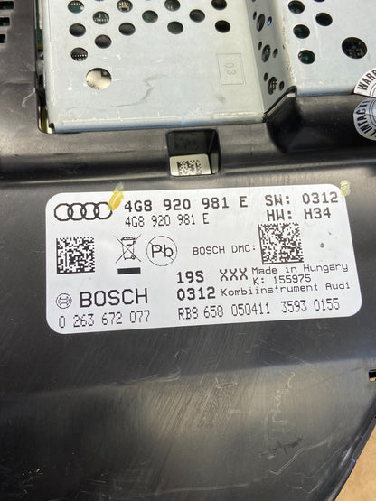 2012 - 2016 Audi A6 Speedometer Cluster Gauge AI6207 DW6