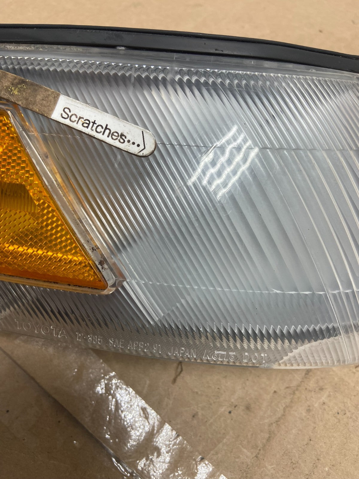 1993 to 1997 Toyota Corolla Right Passenger Corner Marker Turn Signal AE4989 DW3