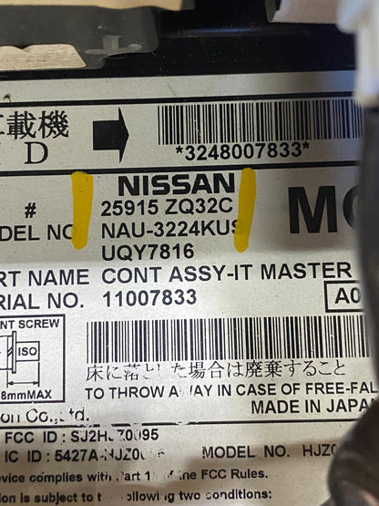 2008 to 2012 Nissan Armada Bose Radio CD Player A/C Climate Control OE AG7115 DW6