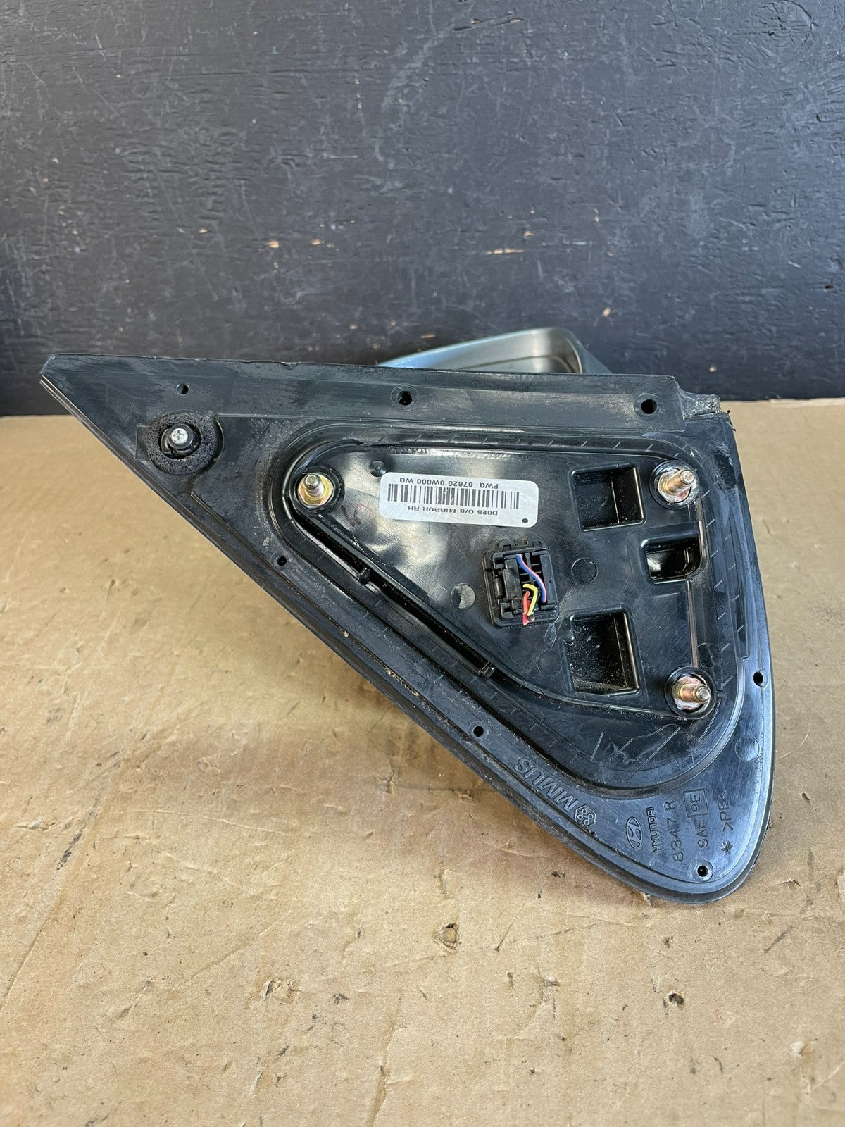 2007 to 2012 Hyundai Santa Fe Right Pasenger RH Side View Mirror Power AD5903 DW4