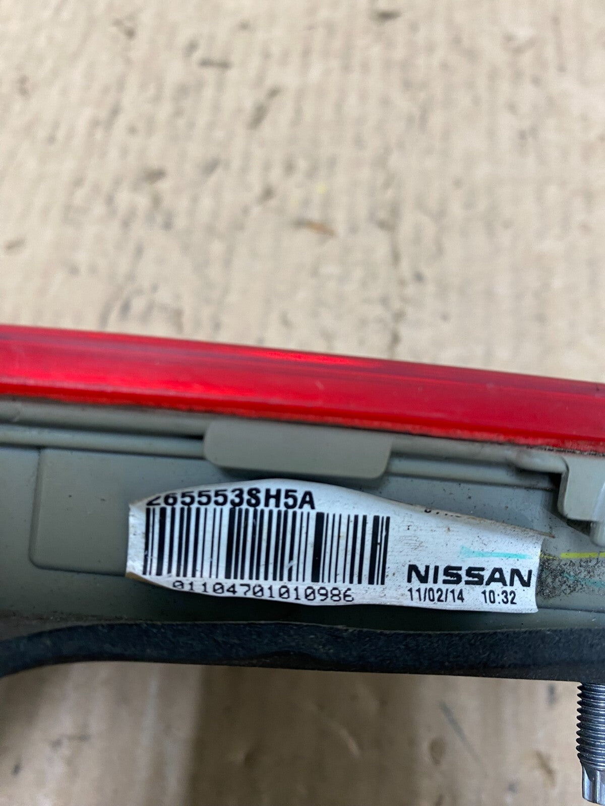 2013 2014 2015 Nissan Sentra Led Left Driver LH Inner Tail Light Oem N1448 DW6