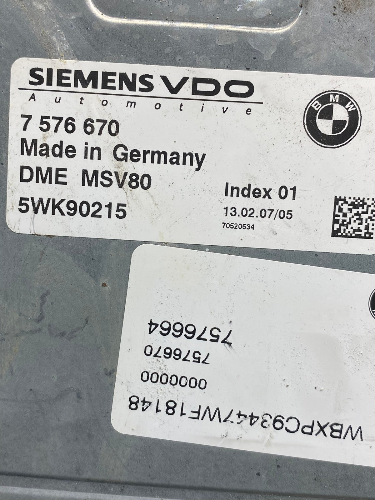 2007 to 2010 Bmw 328i X3 Ecm Ecu Engine Computer Module AH3312 LK2