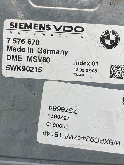 2007 to 2010 Bmw 328i X3 Ecm Ecu Engine Computer Module AH3312 LK2