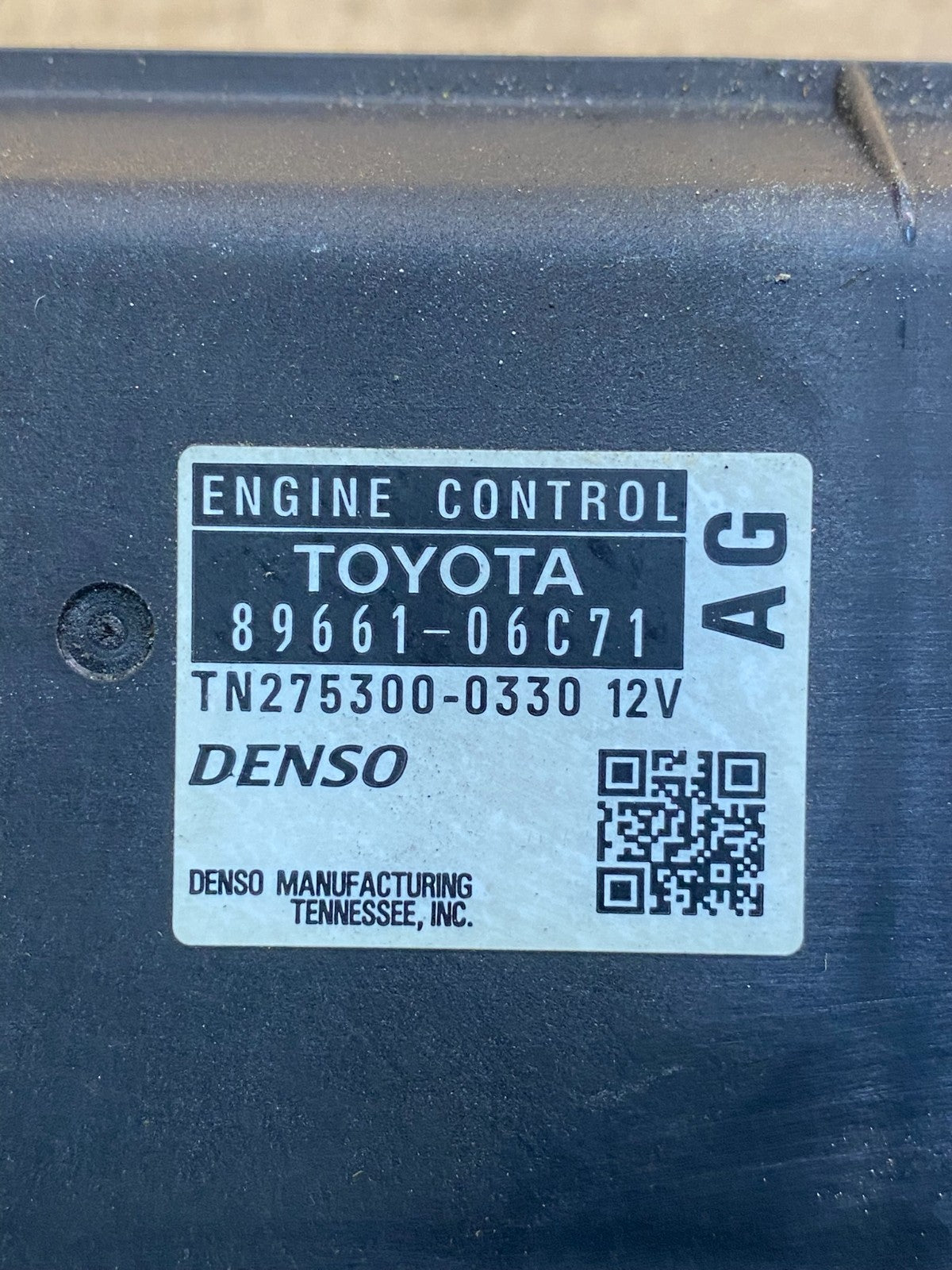 2007 Toyota Camry OEM Electronic Engine Control Module ECU 89661-06C71 AC4449 DG2