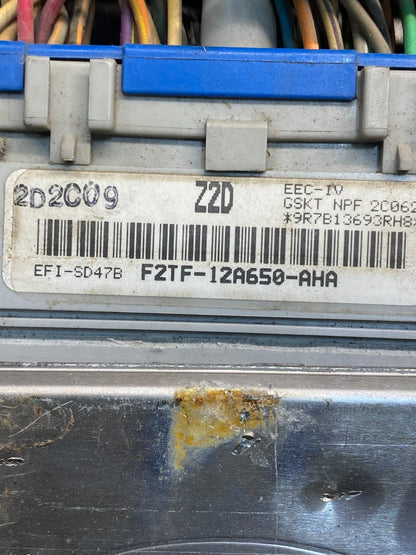 1992 1993 Ford F150 Bronco 5.0L ECU ECM Control Module F2TF-12A650-AHA af7719 DG3