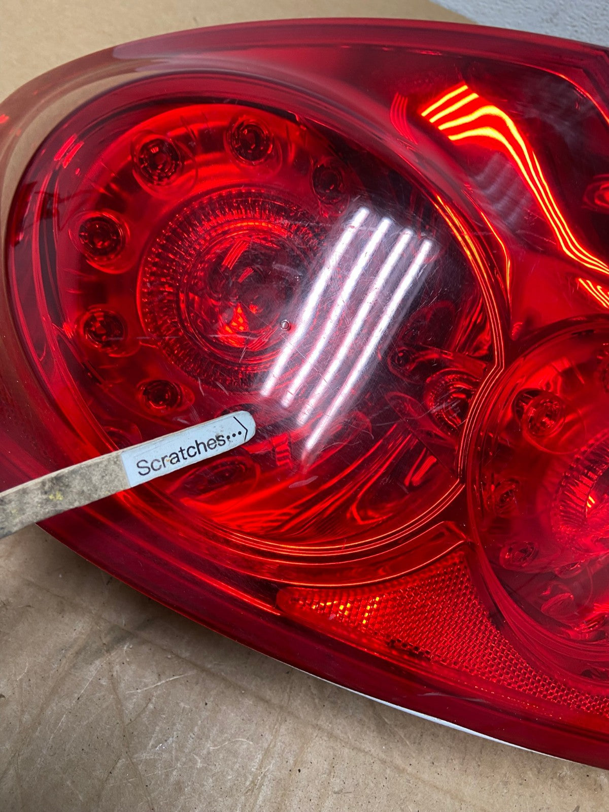 2007 to 2013 Infiniti G35 G37 Sedan Left Driver LH Side Tail Light AD6121 LK3