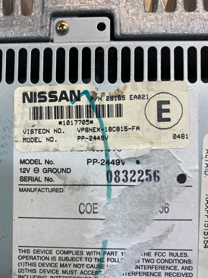 2005 2006 2007 Nissan Pathfinder Am Fm Cd Player Radio Receiver Oem AB0298 DG6