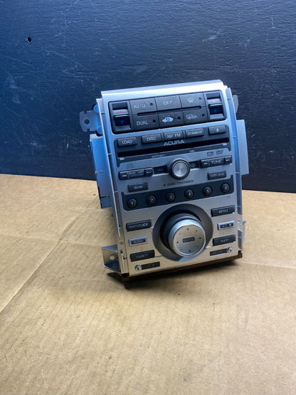 2005 to 2008 Acura RL Radio Stereo 6 CD Player Climate Control Pan AD3582 DG0