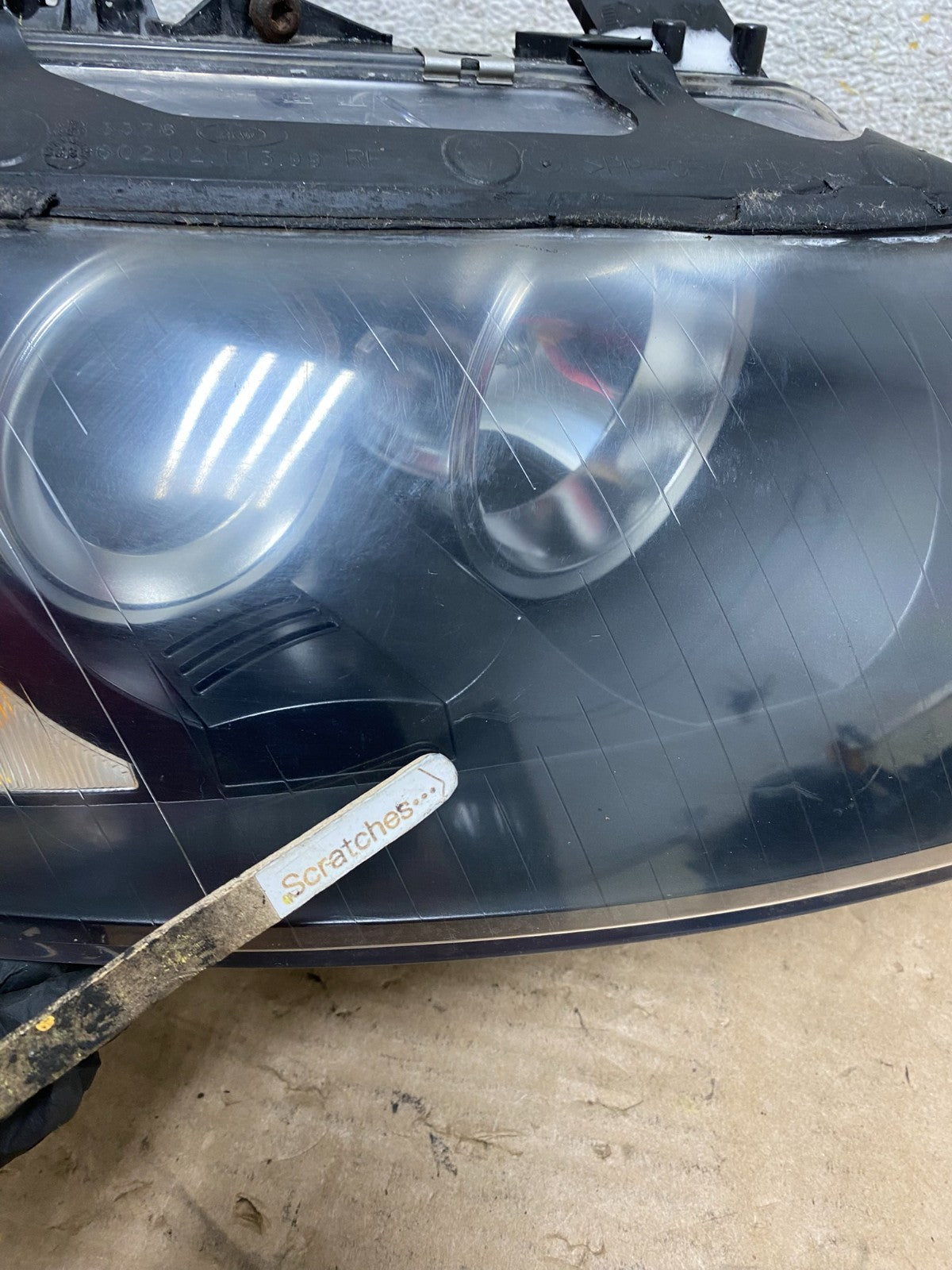 Xenon 2003 to 2006 Audi A4 Convertible Right Passenger RH Headlight AH9530 DW3