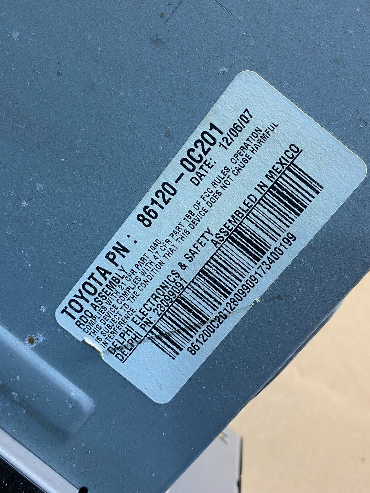 2007 2008 2009 Toyota Tundra Sequoia AM/FM Radio CD Player AI7372 DG6