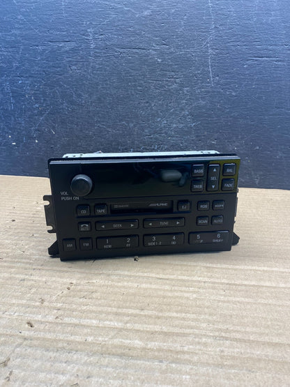 1999-2002 Lincoln Continental Factory ALPINE Cassette Player Radio af3909 DG0
