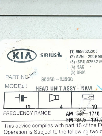 2009 to 2011 Kia Borrego Am Fm Cd Player Screen Radio Receiver OEM ac4891 DG8