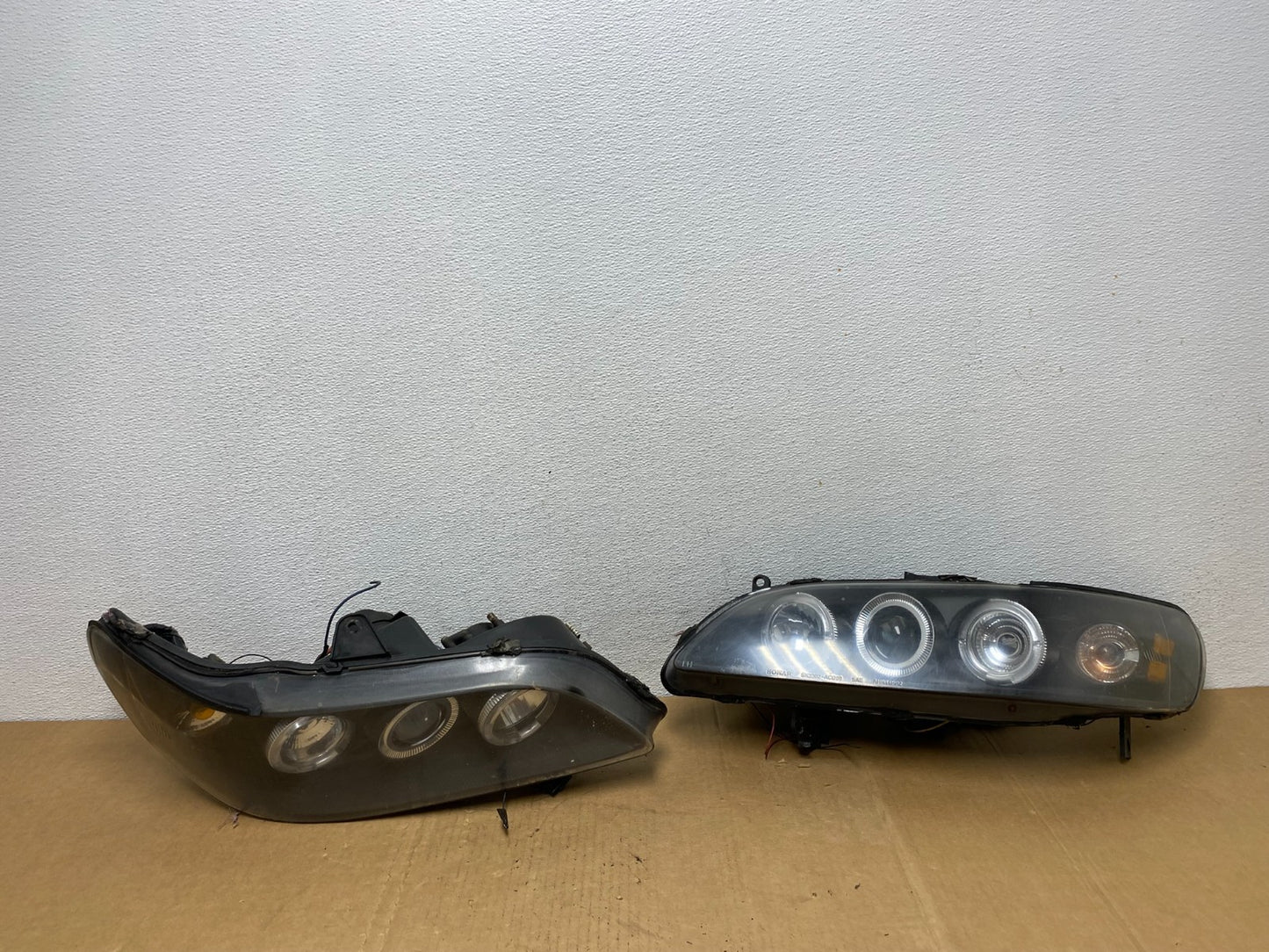 1998=2002 Honda Accord Black Left+Right Set Side LED Black Headlights ac8449 DG0