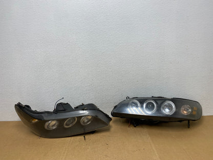 1998=2002 Honda Accord Black Left+Right Set Side LED Black Headlights ac8449 DG0