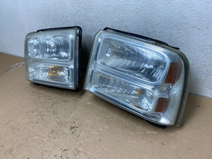 2005-2007 Ford F-250 F250 Super Duty Left+Right Side Headlights AI0955 DW1