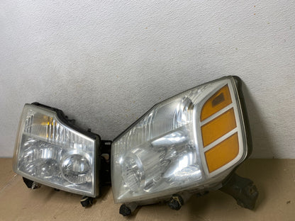 2004 to 2007 Nissan Armada Left+Right Side Set Headlights AH6884 DW2