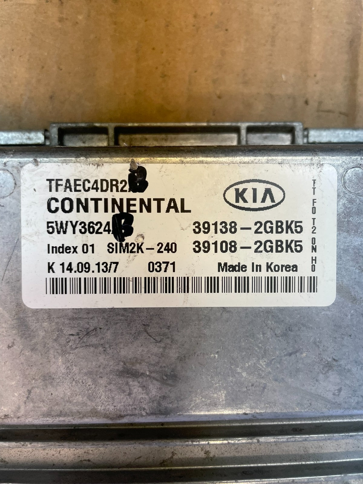 2014 2015 Kia Optima Ecm Ecu Engine Computer AC5480 DG2